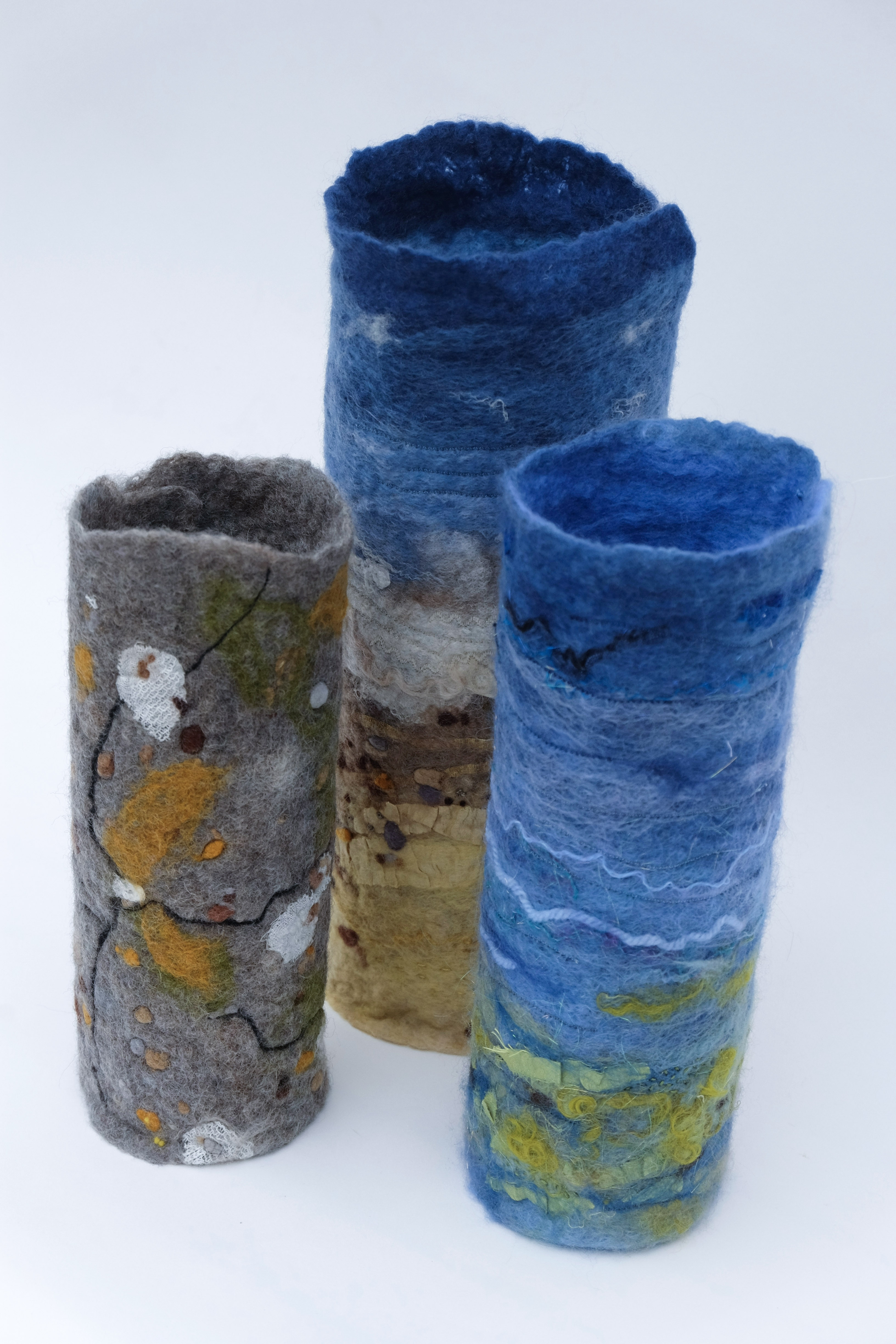 A Walberswick Walk - felted vessels